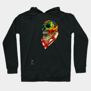 Cheerful Skull Design Hoodie